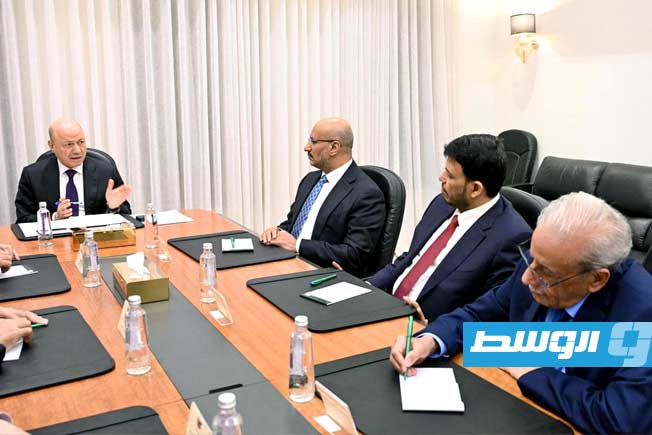 اجتماع مجلس القيادة الرئاسي اليمني برئاسة رشاد محمد العليمي، 15 يناير 2026. (صفحة المجلس على فيسبوك)
