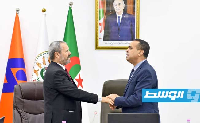جلسة مباحثات وفد الشركة العامة للكهرباء مع سونالغاز في الجزائر، 27 ديسمبر 2022. (سونالغاز)