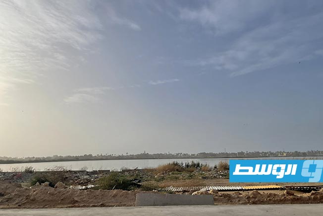إحدى البحيرات ضمن مواقع الأراضي الرطبة في ليبيا. (تصوير: إبتسام اغفير)
