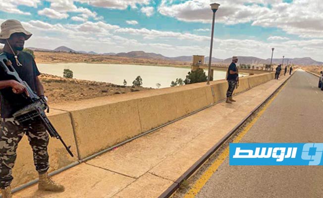 جانب من عمليات حضر المباني الواقعة بحرم مسار وادي المجنين، الأحد 24 سبتمبر 2023 (إدارة إنفاذ القانون بالإدارة العامة للعمليات الأمنية)