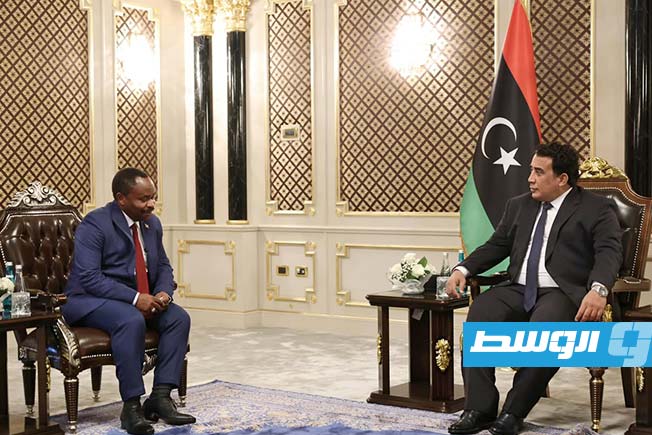 من اعتماد أوراق سفير بوروندي لدى ليبيا عمر نتزمبيري، أول فبراير 2025 (المجلس الرئاسي)