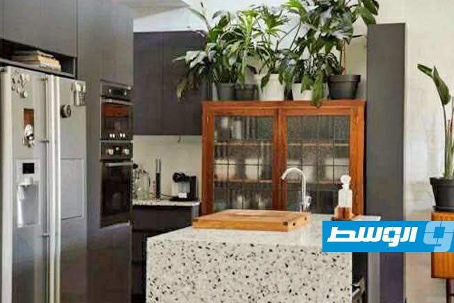 الرخام من أفضل الخامات لتصميم سطح العمل في المطبخ. (الإنترنت)