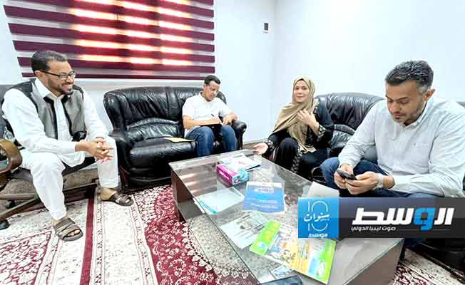 اجتماع الطشاني مع العاملين باستوديوهات قناة «الهداية» وإذاعة القرآن الكريم، الإثنين 30 يوليو 2024. (بوابة الوسط)