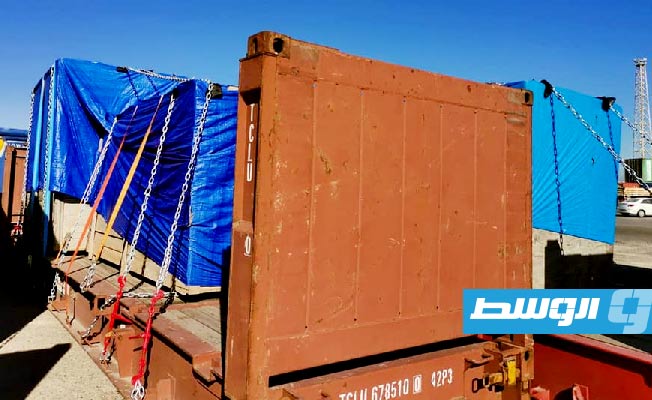 شحنات قطع الغيار لمحطات الكهرباء التي أرسلت لإعادة التأهيل بمصانع جنرال إليكرتيك. (الشركة العامة للكهرباء)