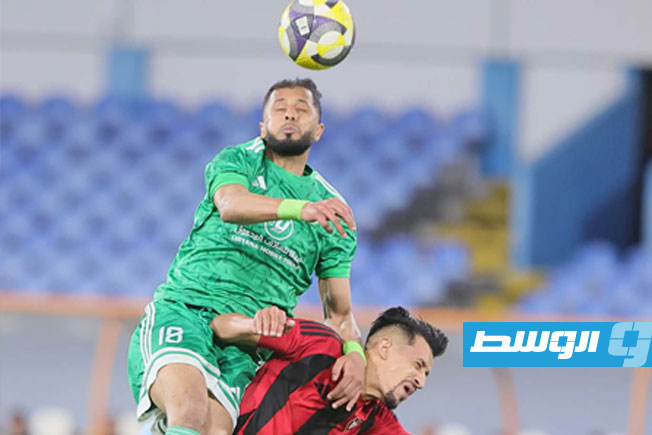 مباراة الأهلي طرابلس والظهرة بالدوري الليبي لكرة القدم الخميس 9 أبريل 2026 (تصوير - محمود دردور - بوابة الوسط)