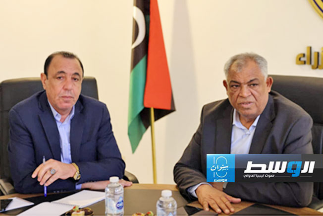 الاجتماع الأول للجنة المركزية لمتابعة انتشار مرض الحمى القلاعية، الإثنين 26 فبراير 2024. (حكومتنا)