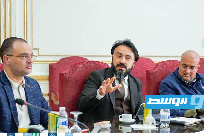 اجتماع عمداء بلديات طرابلس الكبرى لمناقشة قرار الضريبة على بعض السلع، 2 مارس 2026. (بلدية طرابلس المركز)