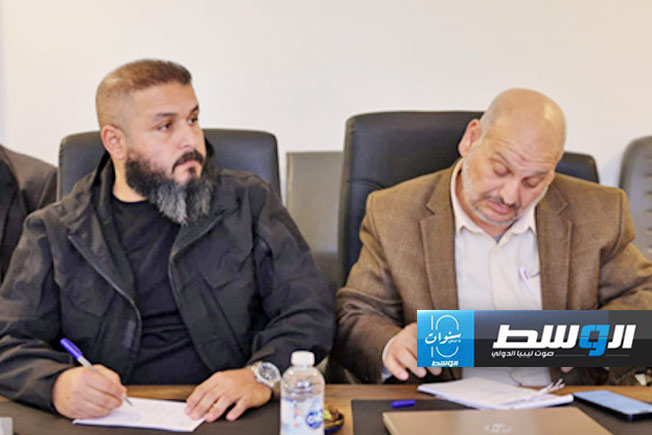 الاجتماع الأول للجنة المركزية لمتابعة انتشار مرض الحمى القلاعية، الإثنين 26 فبراير 2024. (حكومتنا)