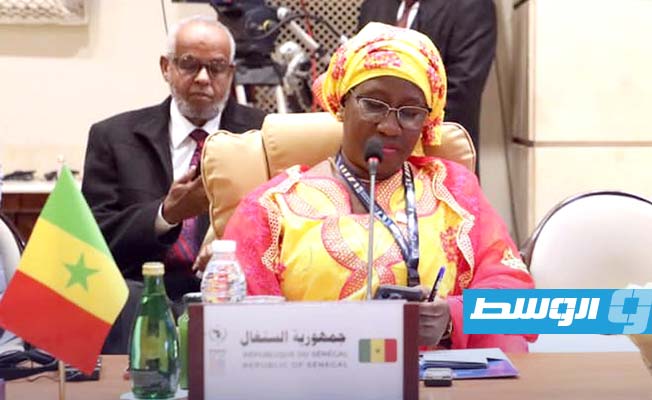 من مؤتمر وزراء العمل بدول تجمع الساحل والصحراء، بالعاصمة طرابلس، 27 نوفمبر 2023. (وزارة العمل)