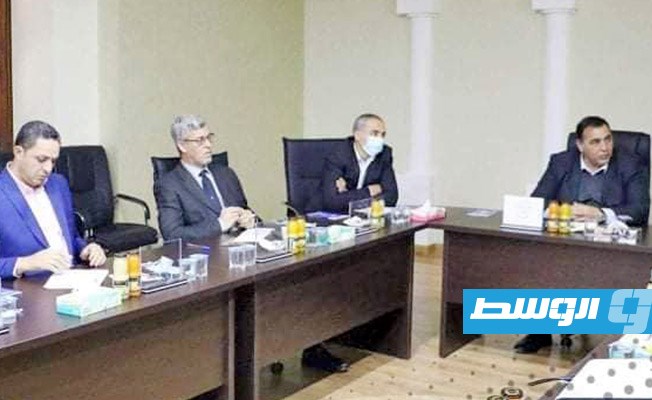 لقاء المسؤولين ببلدية مصراتة مع ممثلي شركة بارتنر تكنيك التركية. (بلدية مصراتة)