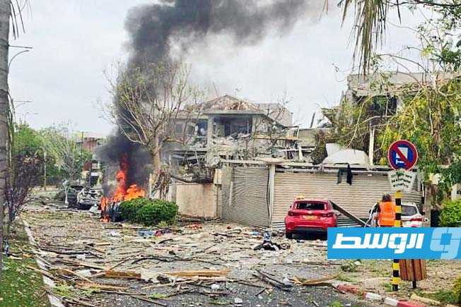 آثار الدمار في مناطق إسرائيلية جراء القصف الإيراني. 22 يونيو 2025. (الإنترنت)