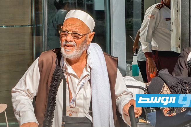 الحجاج الليبييون خلال انتقالهم من مكة إلى المدينة المنورة، 3 يونيو 2026. (هيئة الحج)