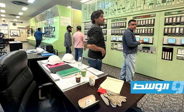 مصنع اليوريا الثاني الذي استأنف الإنتاج. (المؤسسة الوطنية للنفط)