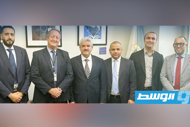 لقاء وفد حكومة الوحدة مع ممثلين عن وزارتي الخارجية والتجارة الأميركيتين في واشنطن، 12 سبتمبر 2025. (حكومتنا)