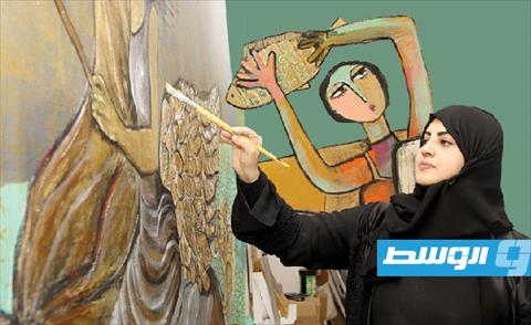 الفنانة تغريد البقشي عاشقة اللون الأبيض