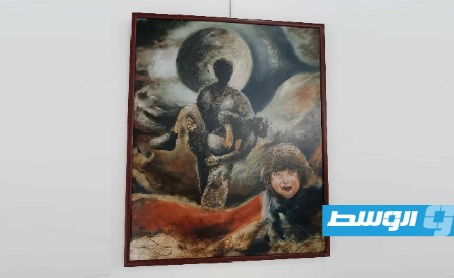 جانب من معرض «غزة برؤية فنان» بدار الفقيه حسن في 23 نوفمبر 2024. (بوابة الوسط)