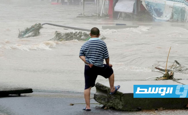 أمطار غزيرة على العاصمة الصينية بكين. (الإنترنت)