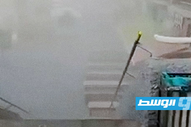 آثار الدمار جراء استهداف مسيرة مدينة إيلات الساحلية. (الإنترنت)