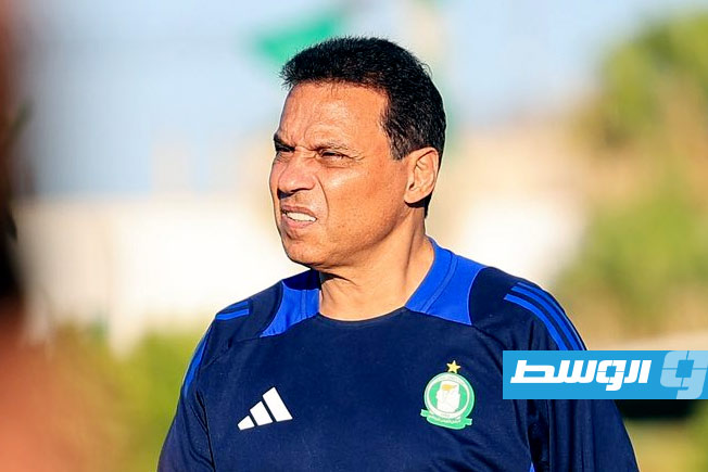 المدير الفني الحالي للأهلي طرابلس، المصري حسام البدري. (صفحة الأهلي طرابلس عبر فيسبوك)