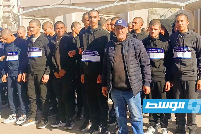 سباق العدو الريفي لاتحاد الشرطة بطريق المطار. (تصوير - محمد قجام)