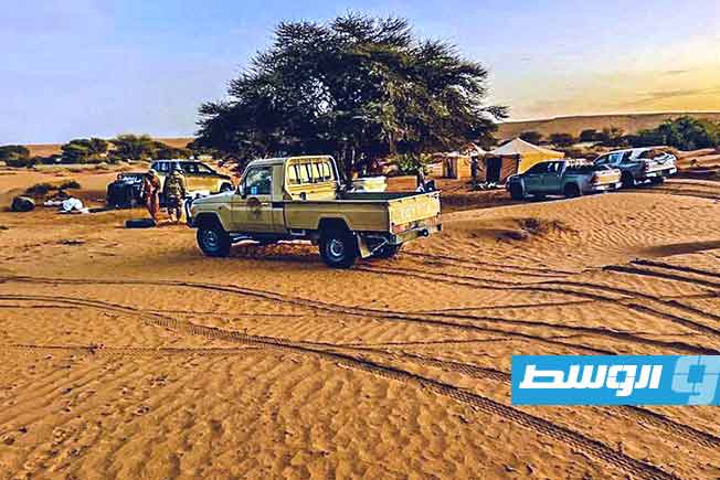 دوريات «اللواء 444 قتال» في الصحراء الليبية. (صفحة اللواء على فيسبوك)
