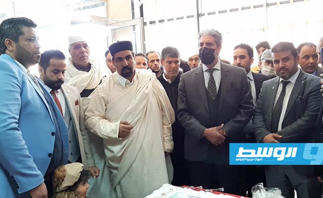 حفل افتتاح المقر الجديد لفرع المصرف التجاري الوطني في بني وليد. (الإنترنت)