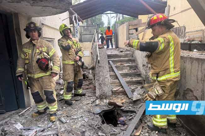 دمار في مستوطنة «راس العين» وسط فلسطين المحتلة جرّاء القصف الإيراني. (تسنيم)