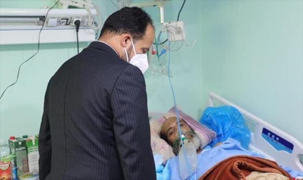 جولة الزناتي التفقدية بمركز عزل معيتيقة، الاثنين 12 يوليو 2021. (وزارة الصحة)