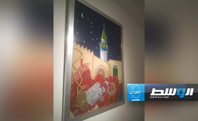 معرض فن تشكيلي في دار كريسته بالمدينة القديمة، 14 أغسطس 2024. (بوابة الوسط)
