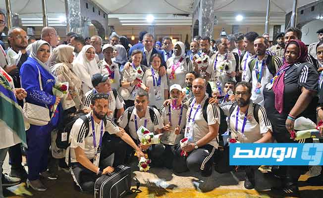 الدبيبة يستقبل أبطال ليبيا من ذوي الهمم. (الصفحة الرسمية للمكتب الإعلامي لرئيس حكومة الوحدة الوطنية عبر فيسبوك)