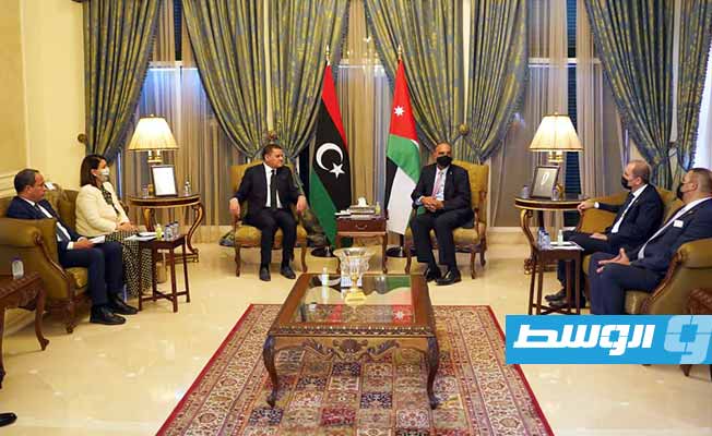 رئيس حكومة الوحدة الوطنية يعقد مع نظيره الأردني جلسة عمل موسعة (المكتب الإعلامي لرئيس حكومة الوحدة الوطنية)