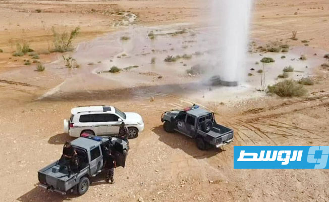 تسرب مياه جراء أحد الاعتداءات على صمام للنهر الصناعي بالمنطقة