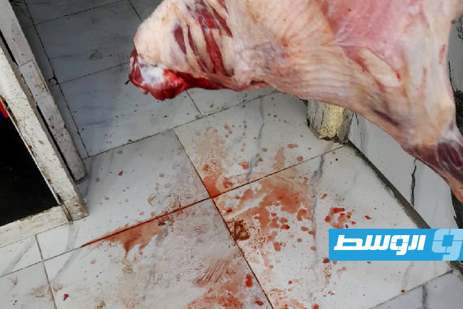 حملة على محال تجارية في سرت، 27 أبريل 2025. (مركز الرقابة على الأغذية)
