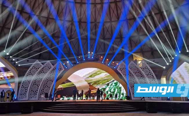 من الاستعدادات النهائية لحفل إعمار بنغازي، 6 يناير 2023. (بلدية بنغازي)