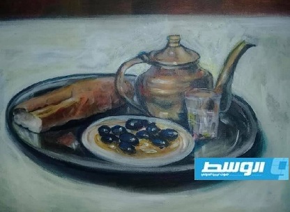 لوحات الفنانة نجاة أبوشيبة ارتحلت بدونها