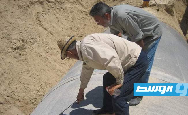 تفقد مسارات خط مياه بنغازي- تازربو بمنظومة النهر الصناعي. (الجهاز)