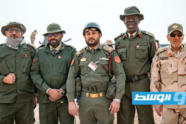 قادة عسكريون على هامش التدريب العسكري «العاصفة 1» في طرابلس، الخميس 12 فبراير 2026 (رئاسة الأركان العامة التابعة لحكومة الوحدة الوطنية الموقتة)