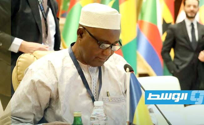 من مؤتمر وزراء العمل بدول تجمع الساحل والصحراء، بالعاصمة طرابلس، 27 نوفمبر 2023. (وزارة العمل)