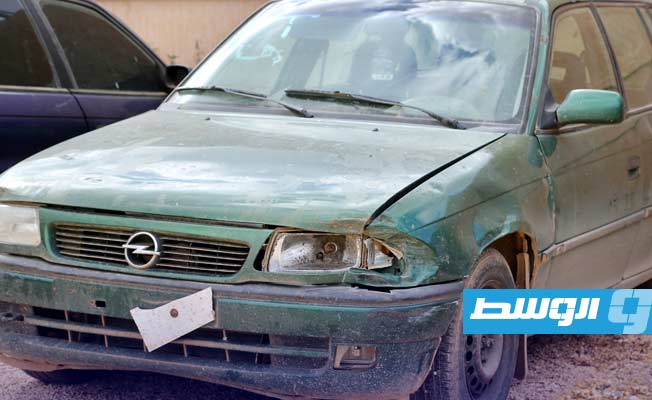 سيارة بحوزة التشكيل العصابي الذي جرى ضبطه في المنطقة الصناعية بالمرج، 20 نوفمبر 2023. (مديرية أمن المرج)