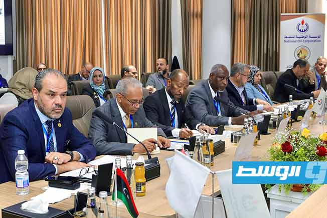 جانب من اجتماع المؤسسة الوطنية للنفط في سبها، الخميس 6 فبراير 2025 (مؤسسة النفط)