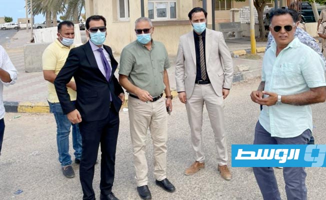 افتتاح مركز للتطعيمات بمعبر رأس أجدير الحدودي مع تونس، 2 أكتوبر 2021. (مركز مكافحة الأمراض)