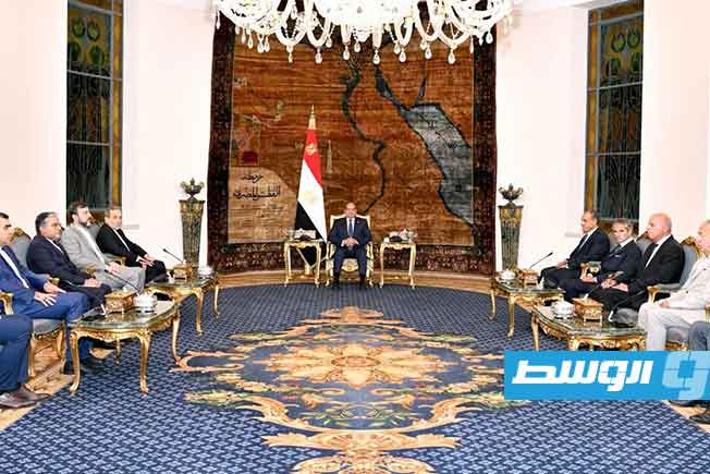 الرئيس المصري عبد الفتاح السيسي، يستقبل وزير الخارجية الإيراني عباس عراقجي، والمدير العام للوكالة الدولية للطاقة الذرية رافاييل جروسي، القاهرة 9 سبتمبر 2025 (الرئاسة المصرية)