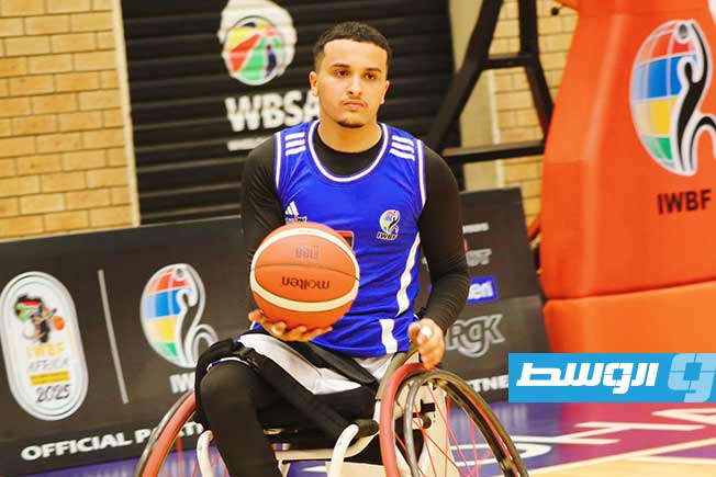 جانب من مشاركة المنتخب الليبي لكرة السلة على الكراسي المتحركة تحت 23 عاما. (فيسبوك)