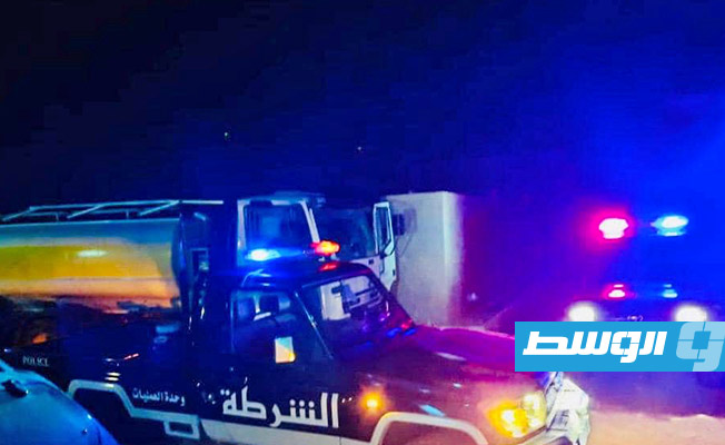وزارة الداخلية بحكومة الوفاق تداهم وكر لتخزين وبيع الوقود بأضعاف سعره، 11 أغسطس 2020. (صفحة الوزارة على فيسبوك)