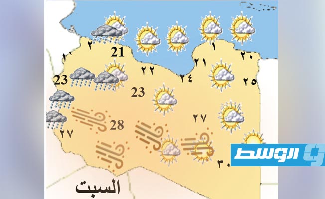 «الأرصاد» يعلن توقعاته للطقس من السبت إلى الإثنين