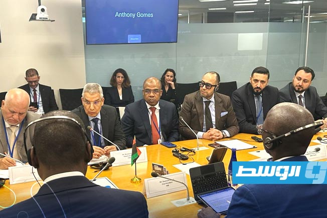مراسم توقيع مذكرة التفاهم بين وفد حكومة الوحدة الوطنية الموقتة والبنك الدولي في واشنطن. (حكومتنا)