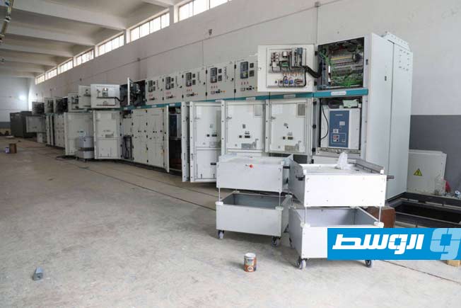 من أعمال تجهيز محطة كهرباء سوق الثلاثاء، 3 مايو 2025. (شركة الكهرباء)