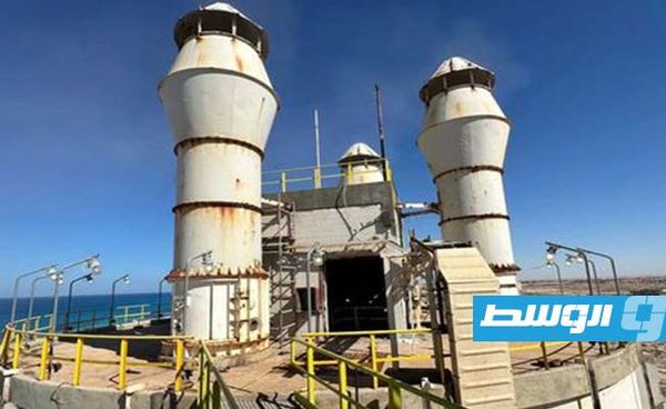 مصنع اليوريا الثاني الذي استأنف الإنتاج. (المؤسسة الوطنية للنفط)