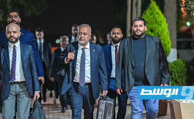وصول نائب وزير الخارجية التركي والسفير التركي إلى بنغازي، 31 أكتوبر 2023. (حكومة حماد)