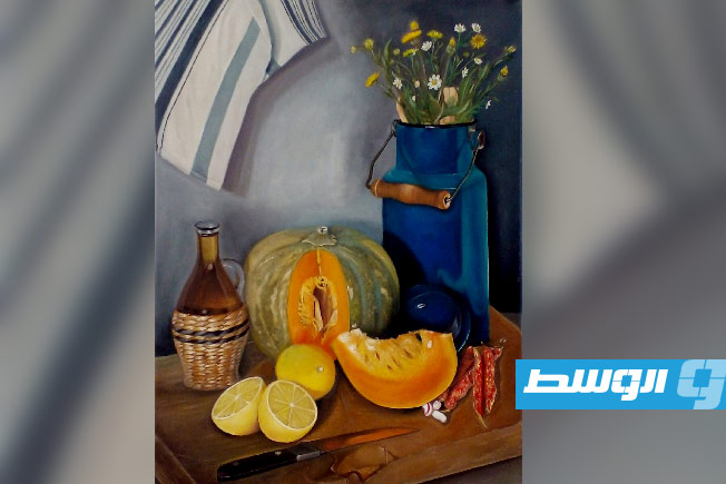 لوحة للفنانة الليبية مودة زِقْلِم (فيسبوك)